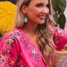 Total Toss Up Tassel Earrings In Turquoise Image - 1