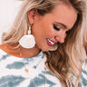 Bombay Bliss Fan Earrings In Cream Image - 1
