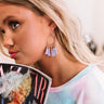 Vino On The Veranda Earrings In Lavender Image - 1