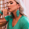 Sunrise Sangria Beaded Earrings In Turquoise Image - 1