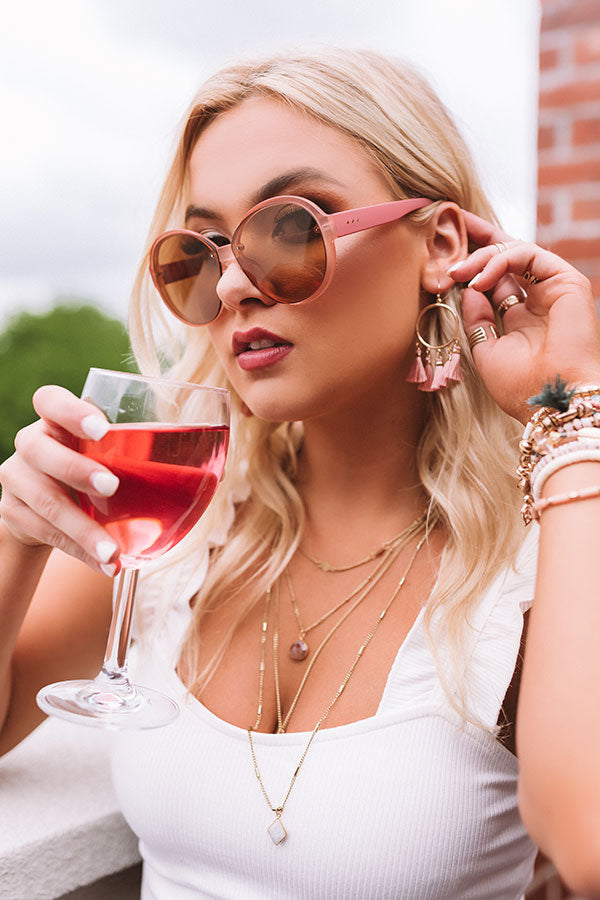 Rockefeller Views Sunnies In Blush