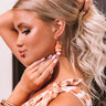 Total Toss Up Tassel Earrings In Peach Image - 1
