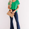 Soho Afternoon Shift Top In Emerald Image - 1