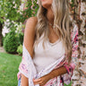 Sweet And Easy Lace Trim Tank In Birch Image - 1