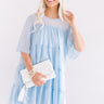 Paris Inspiration Shift Dress in Sky Blue Image - 1
