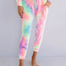 Snuggle Down Tie Dye Joggers In Pink Image - 1