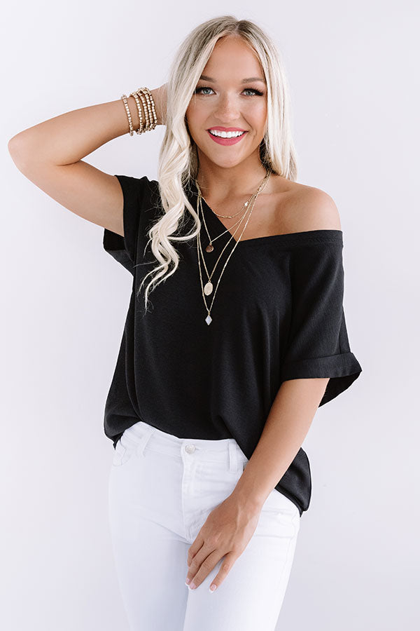 Soho Afternoon Shift Top In Black