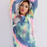 Snuggle Down Tie Dye Sweatshirt In Navy Image - 1
