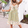 Catalina Summer Front Tie Dress In Pear Image - 1