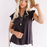 Cambridge Crush Shift Top In Indigo Image - 1