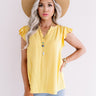 Cambridge Crush Shift Top In Yellow Image - 1
