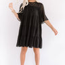 Paris Inspiration Shift Dress in Black Image - 1