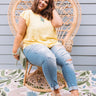 Cambridge Crush Shift Top In Yellow Curves Image - 1