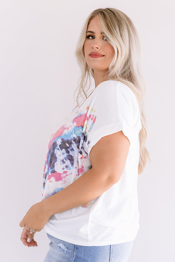 Sweet Sorbet Tie Dye Top Curves Image - 5