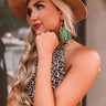 The Havana Tassel Earrings in Leaf Image - 1