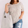 Solo Trip Leopard Shift Tee In Sage Curves Image - 1