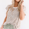 Solo Trip Leopard Shift Tee In Sage Image - 1