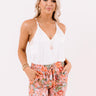 Rockefeller Views Satin Bodysuit in White Image - 1