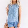 Bombay Bliss Leopard Frayed Top Image - 1