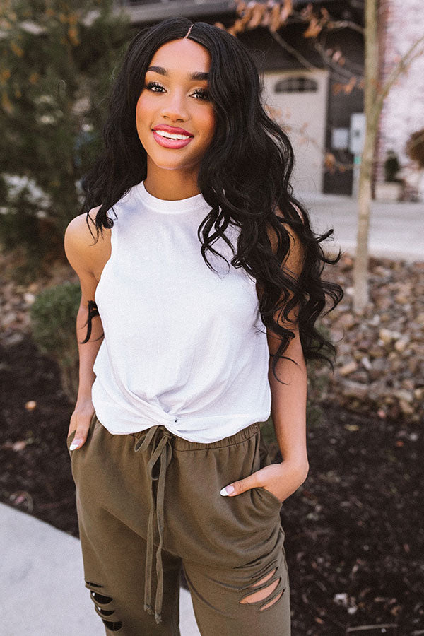 Keeping Pace Top In White