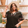 Hey, Senorita Embroidered Top In Black Curves Image - 1
