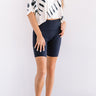 On The Right Track High Waist Active Shorts in Navy Image - 1