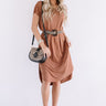 Huntington Beach Happy Hour Midi In Brown Image - 1