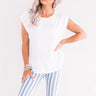 River Walk Shift Tee in White Image - 1