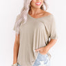 Across The Pond Shift Tee in Martini Olive Image - 1