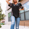 Hey, Senorita Embroidered Top In Black Image - 1