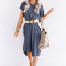 Huntington Beach Happy Hour Midi In Navy Image - 1
