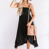 Coconut Cove Smocked Midi in Black Image - 1