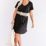 Summertime Vibes T-Shirt Dress In Black Image - 1