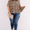 Ask Me Out Leopard Babydoll Top Curves Image - 1