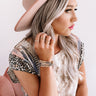 Style Remix Beaded Bracelet Set In Grey Image - 1