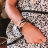 Style Remix Beaded Bracelet Set In Black Image - 1