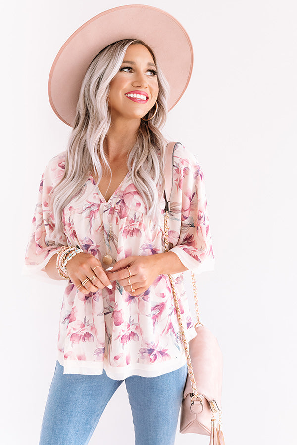 Graceful Garden Babydoll Top