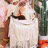 Chic Harmony Fringe Tote in Cream Image - 1