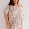 Staycay Kisses Leopard Shift Tee    Curves Image - 1