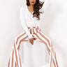 The Serina High Waist Flares In Rust Image - 1
