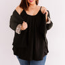 Free Flowing Shift Tank in Black Curves Image - 1