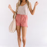 Kisses On The Coast Shift Tank In Warm Taupe Image - 1