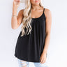 Free Flowing Shift Tank in Black Image - 1