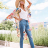 The Etta High Waist Distressed Ankle Skinny In Medium Wash Image - 1