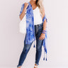 Relaxing Poolside Tie Dye Overlay In Dark Periwinkle Image - 1