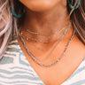 Rooftop Views Layered Necklace In Silver Image - 1