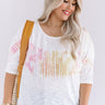 Pineapples In Paradise Knit Top In Ivory Curves Image - 1