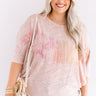 Pineapples In Paradise Knit Top In Blush Curves Image - 1