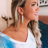 Bali Surf Beaded Earrings In Mint Image - 1