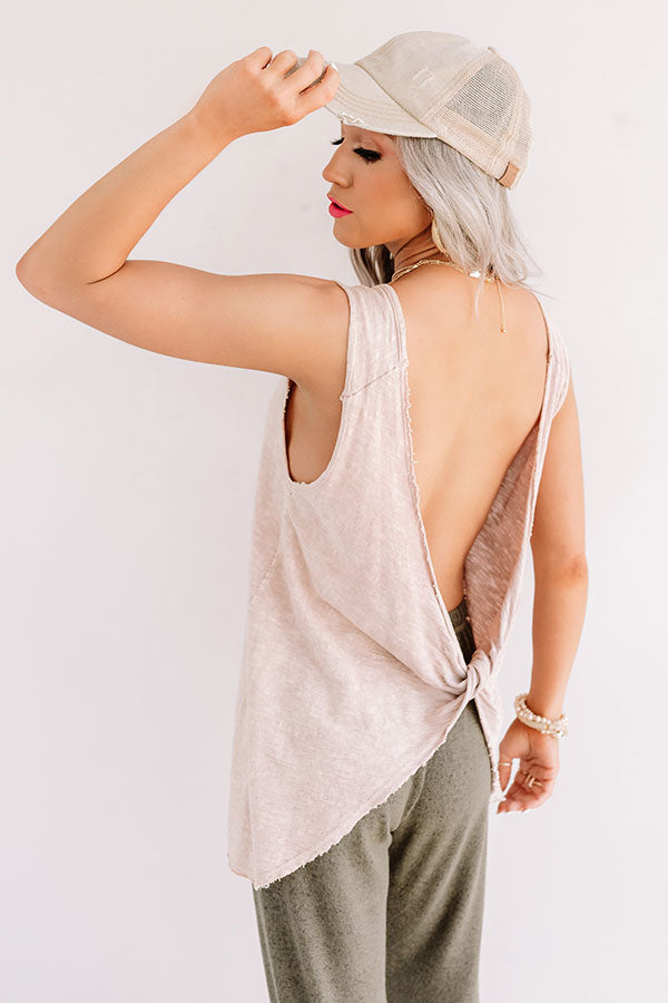 Carefree In Cozumel Top In Dusty Purple
